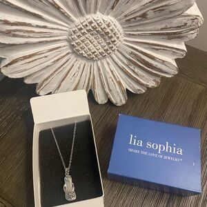 Lia Sophia flip flop necklaces